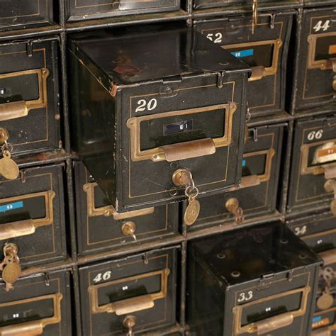 old safe deposit boxes